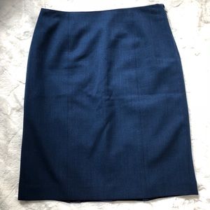 Blue Pencil Skirt